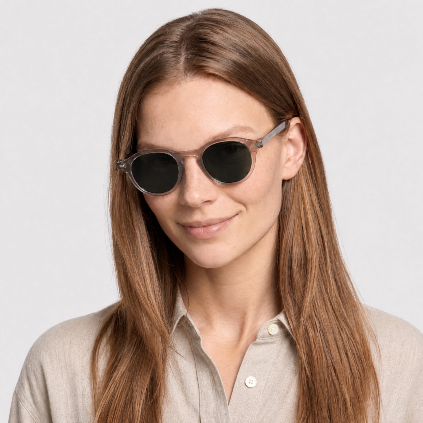 Lunettes de soleil Weave - Shiny Light Brown & Green