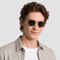Lunettes de soleil Weave - Shiny Light Brown & Green