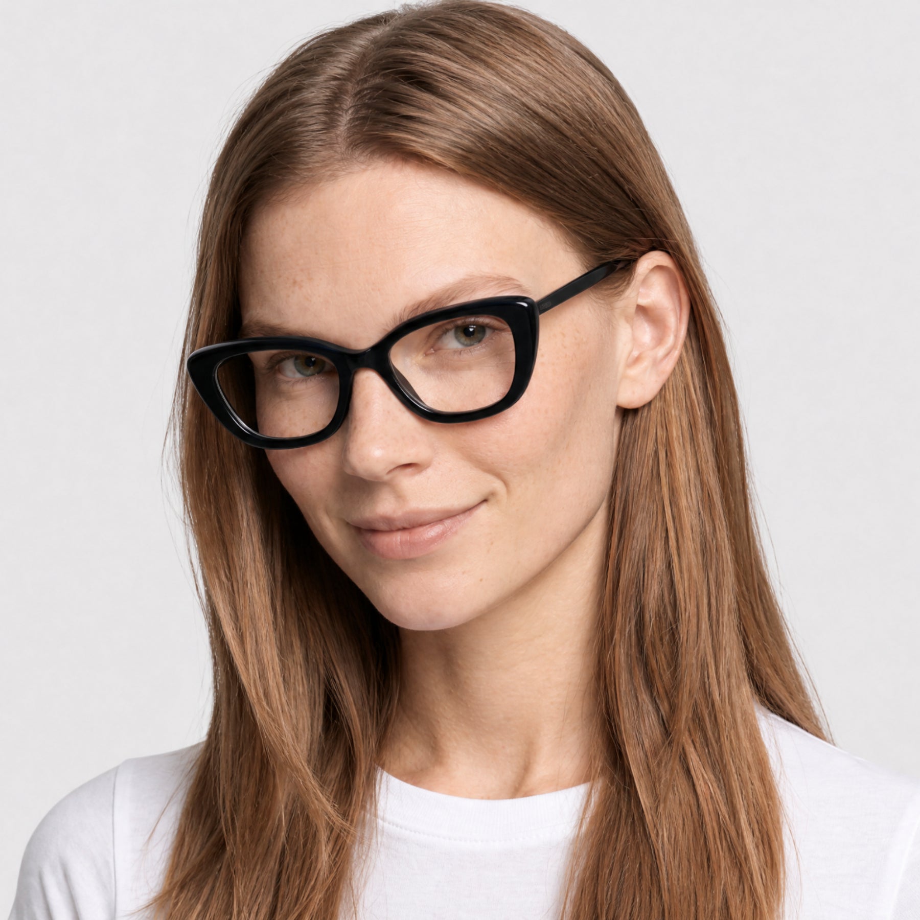 Lunettes de vue 1970 - Shiny Black