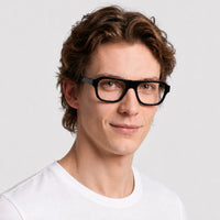 Lunettes de vue 1970 - Shiny Black