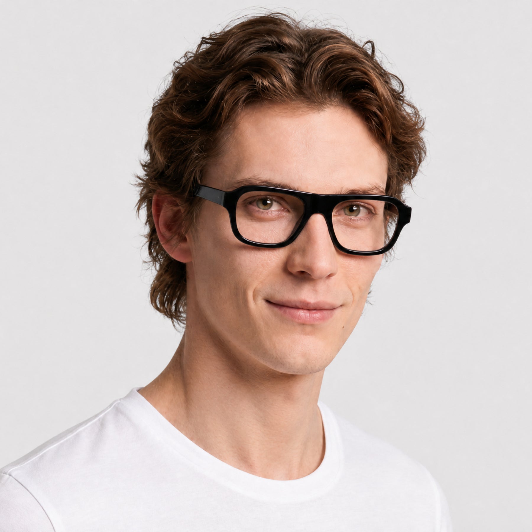 Lunettes de vue 1970 - Shiny Black