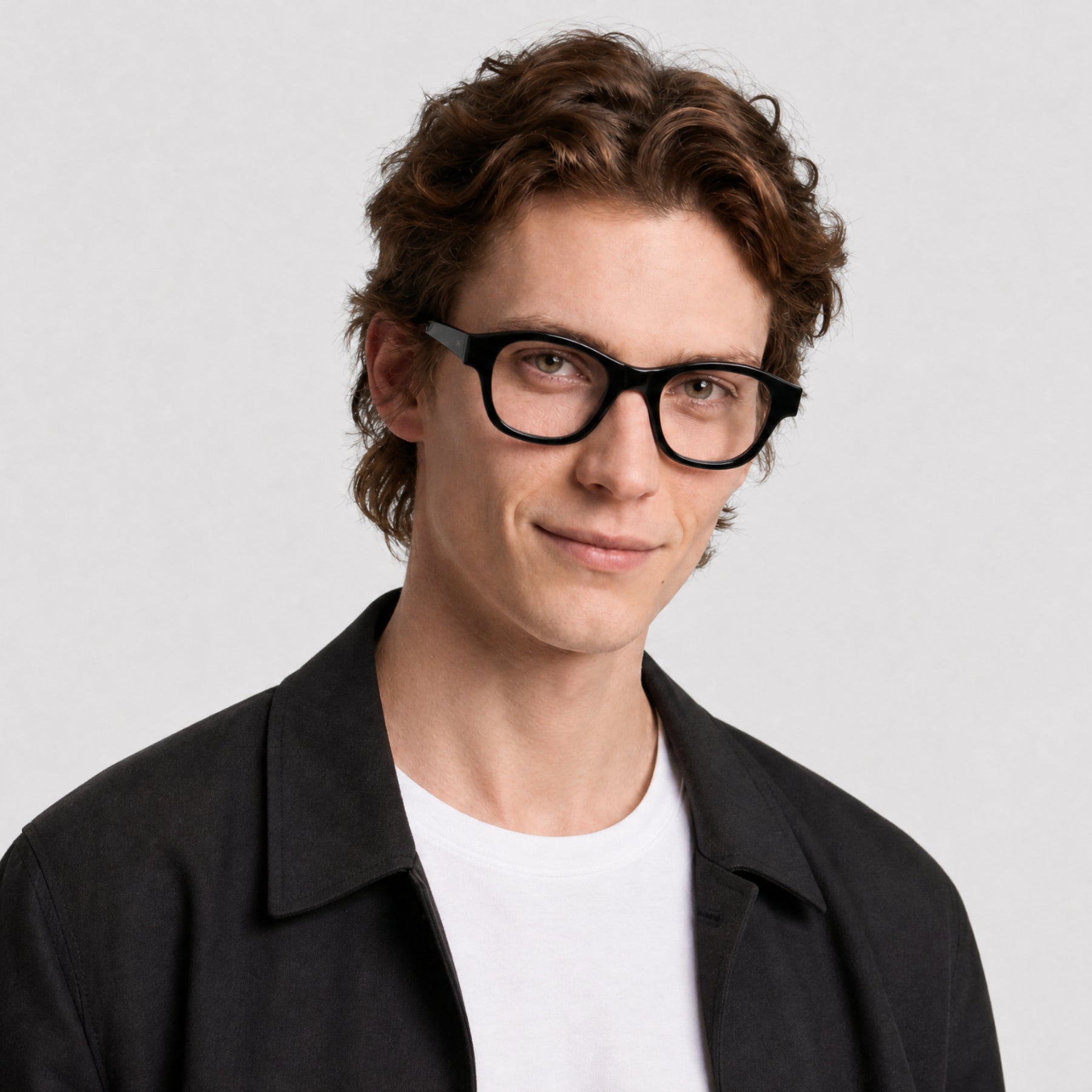 Lunettes de vue 1970 - Shiny Black