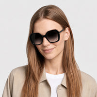 Lunettes de soleil Falabella - Shiny Black & Gradient Smoke
