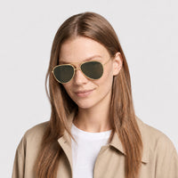 Lunettes de soleil Pilot - Shiny Endura Gold & Green