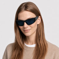 Lunettes de soleil Runway - Shiny Black & Blue