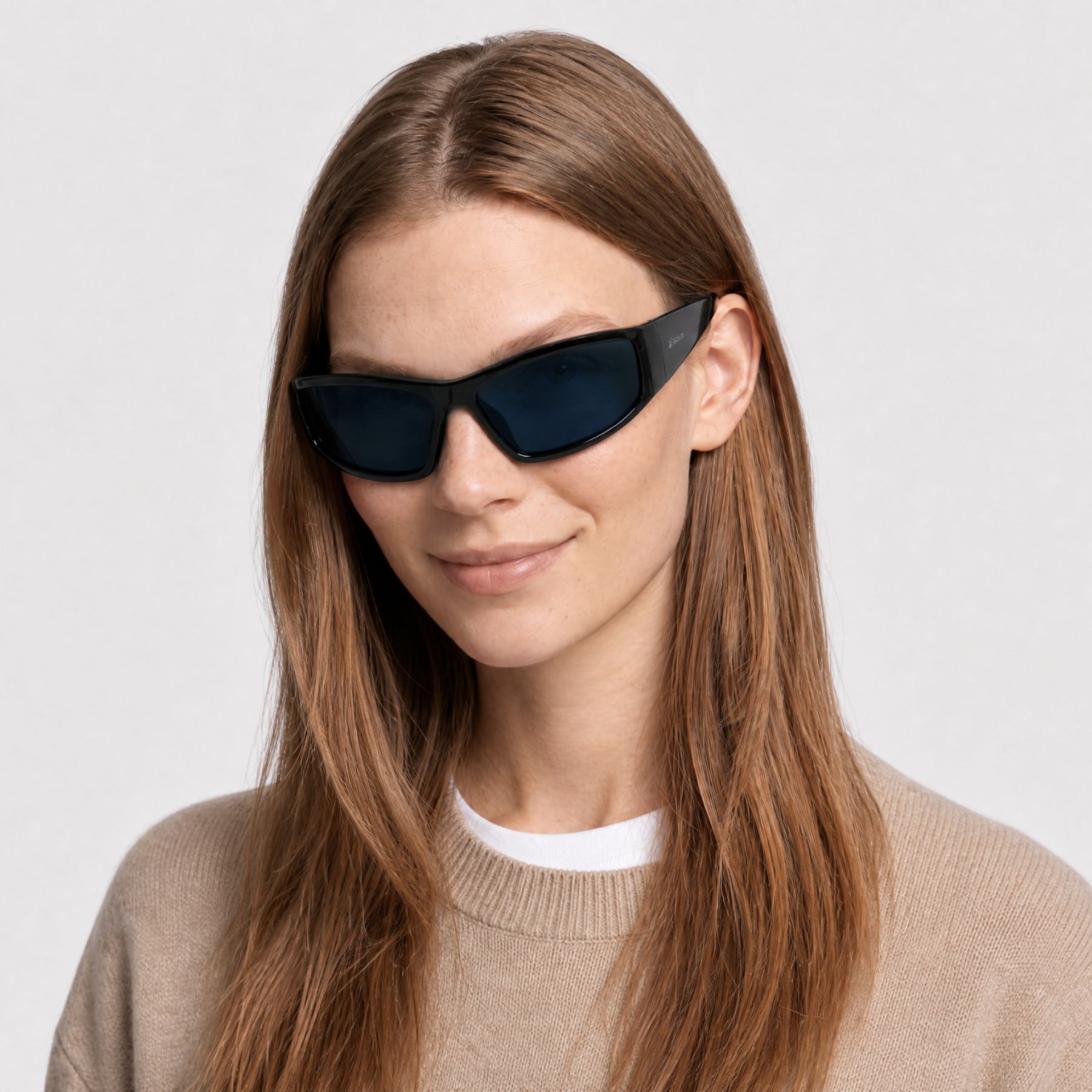 Lunettes de soleil Runway - Shiny Black & Blue