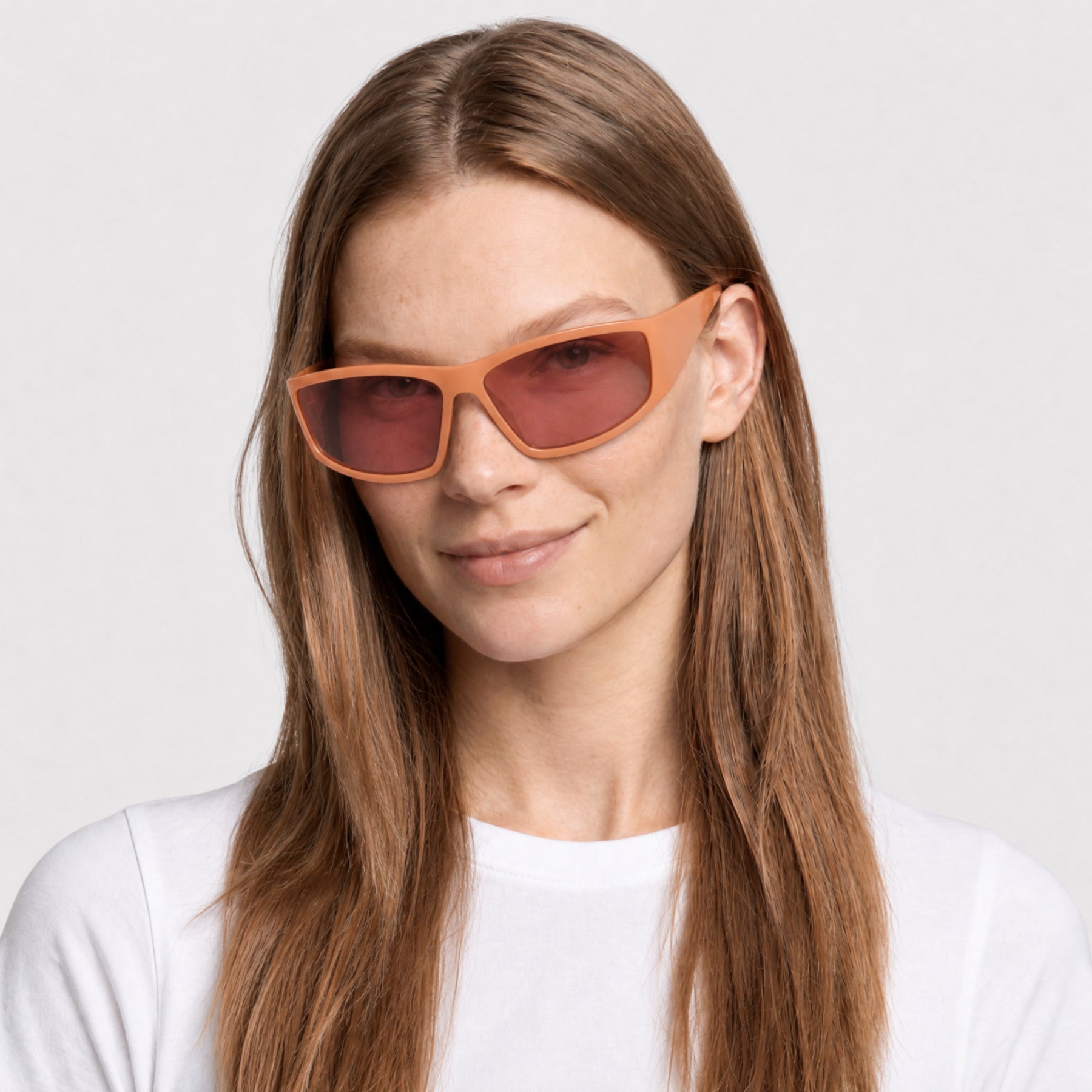 Lunettes de soleil Runway - Shiny Beige & Violet