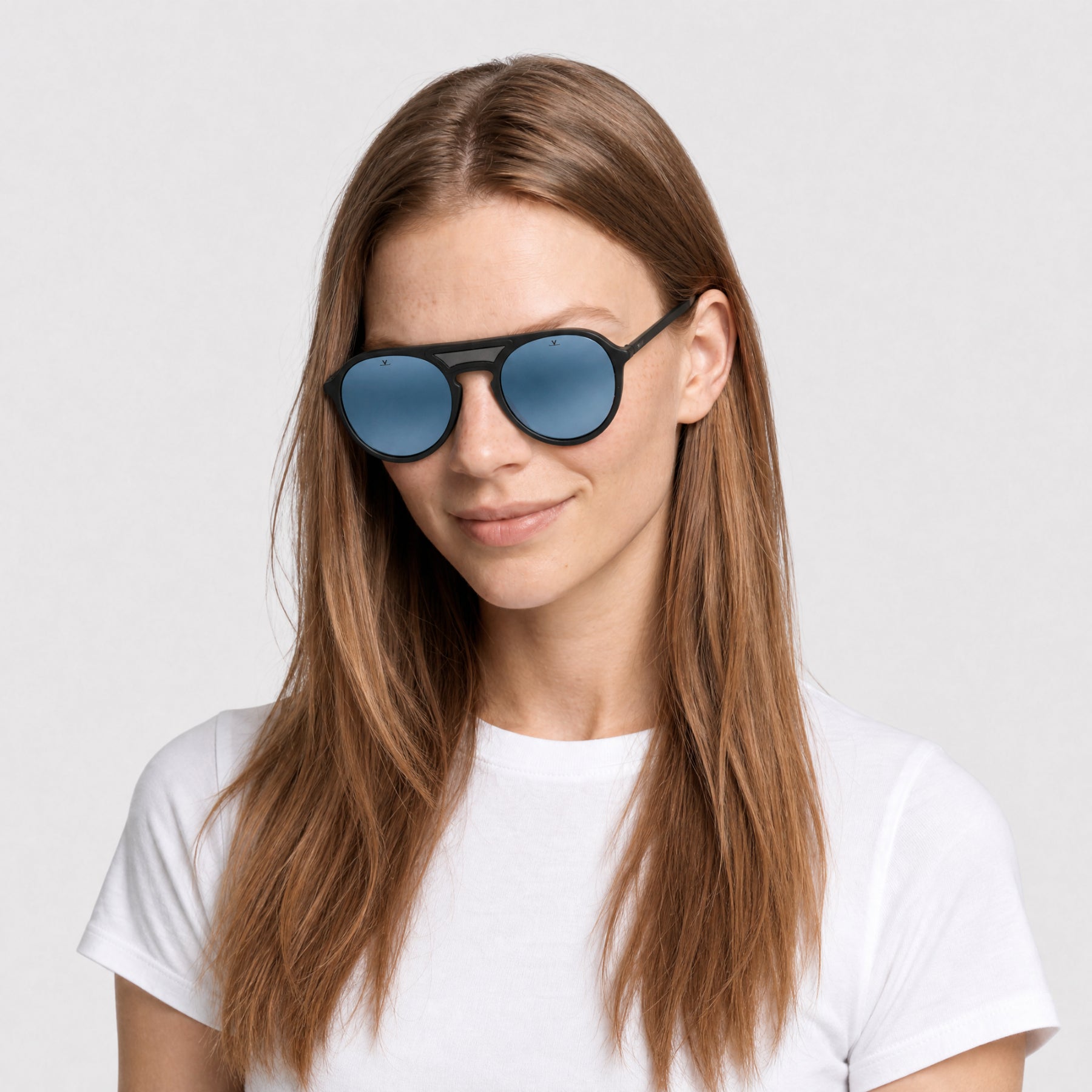 Lunettes de soleil Ice - Matte Black & Blue Polarlynx