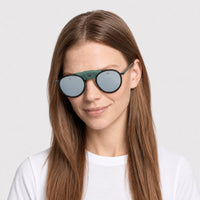 Lunettes de soleil Glacier - Matte Black & Pure Grey Silver Mirror