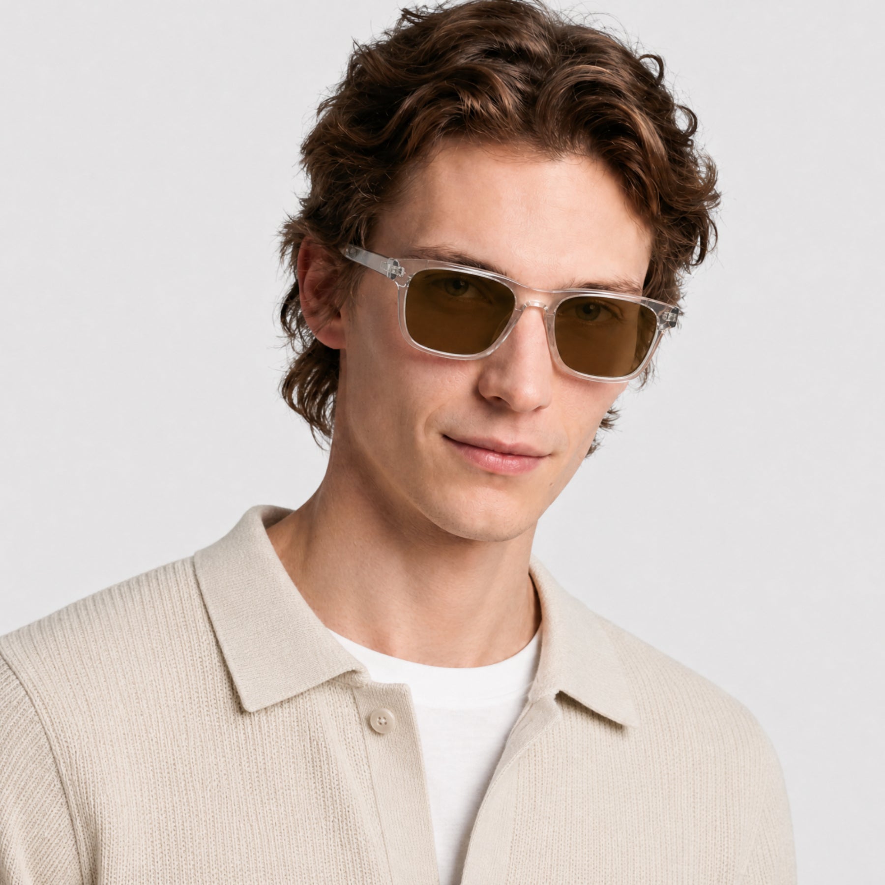 Lunettes de soleil Belvedere 06 - Shiny Beige & Brown