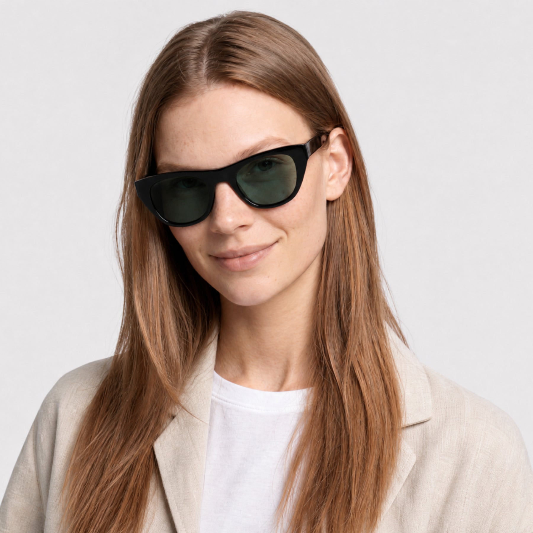 Lunettes de soleil Belvedere 07 - Shiny Black & Smoke Polarized