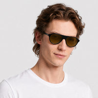 Lunettes de soleil Alpine 02 - Black & Green Mirror