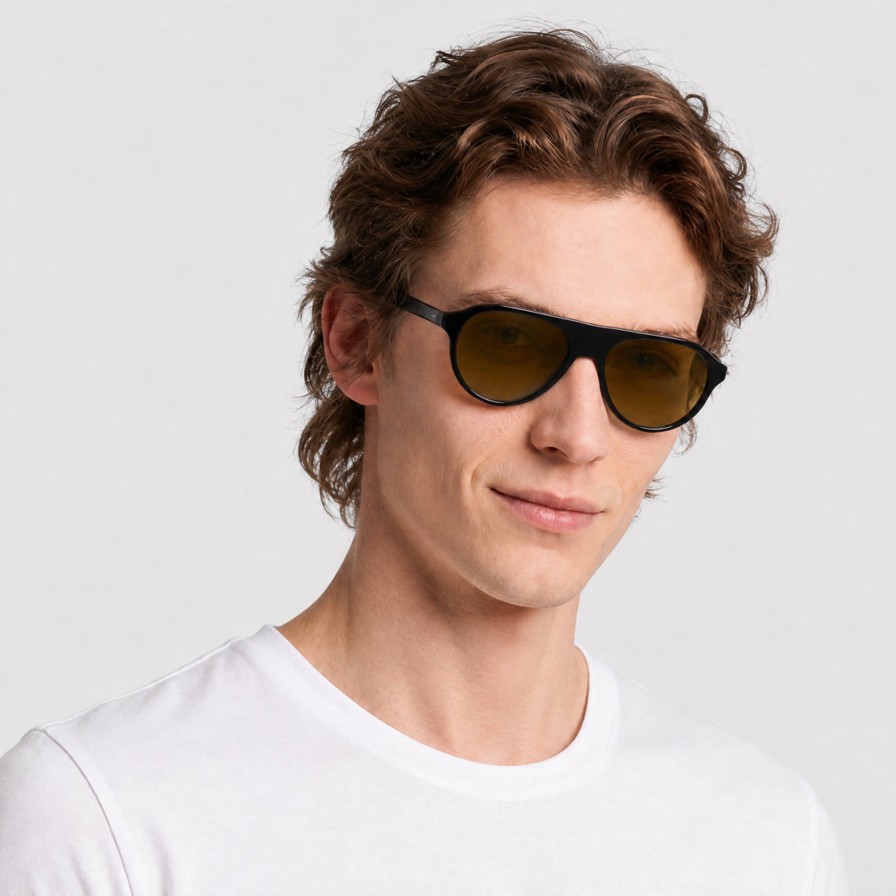 Lunettes de soleil Alpine 02 - Black & Green Mirror