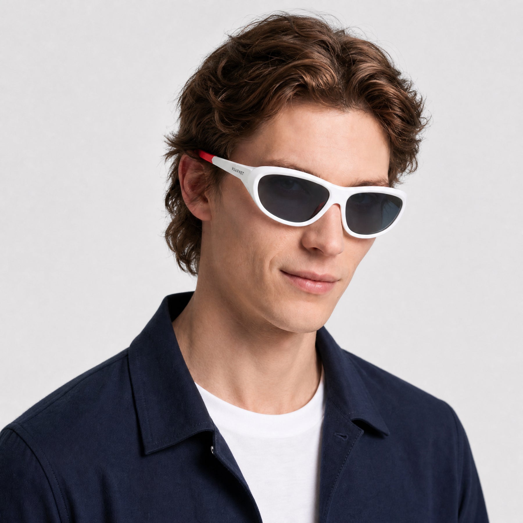 Lunettes de soleil Ice 03 - White & Blue Mirror