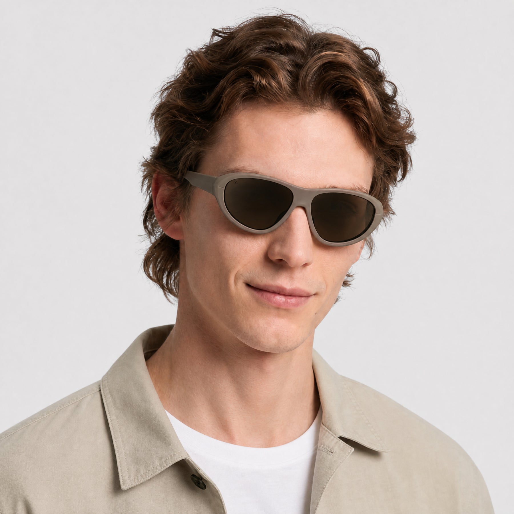 Lunettes de soleil Ice 03 - Shiny Beige & Brown