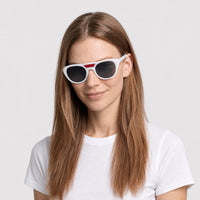 Lunettes de soleil Ice 04 - White & Blue Mirror