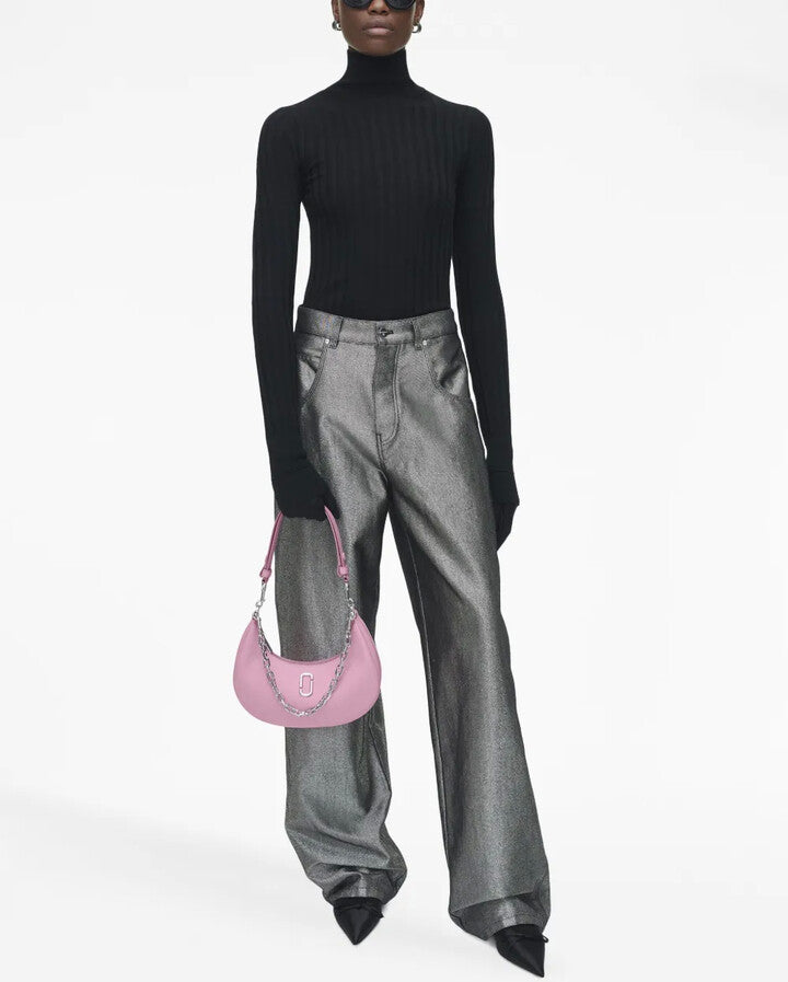 PAS INFO   Sac The Curve en cuir - Fluro Candy Pink