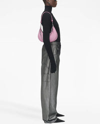 PAS INFO   Sac The Curve en cuir - Fluro Candy Pink