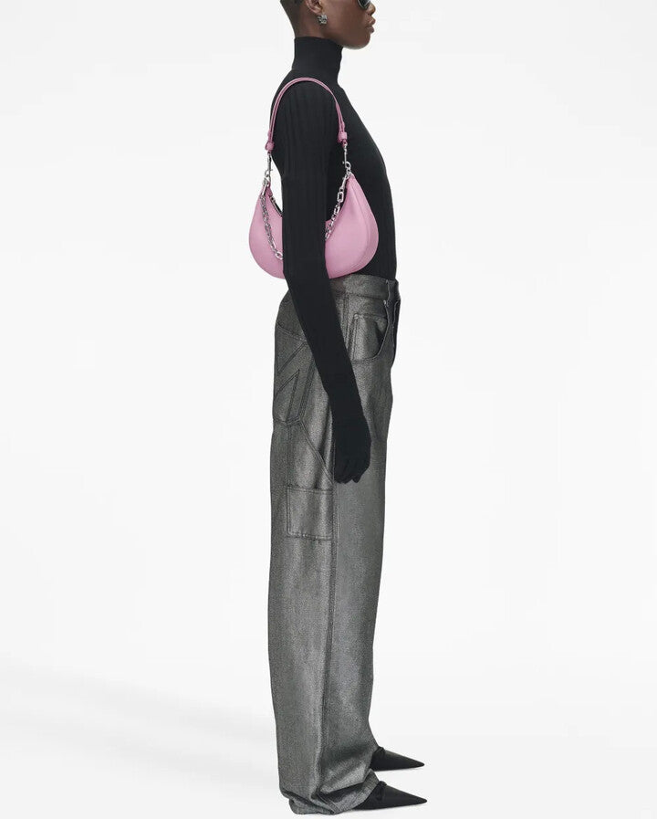 PAS INFO   Sac The Curve en cuir - Fluro Candy Pink