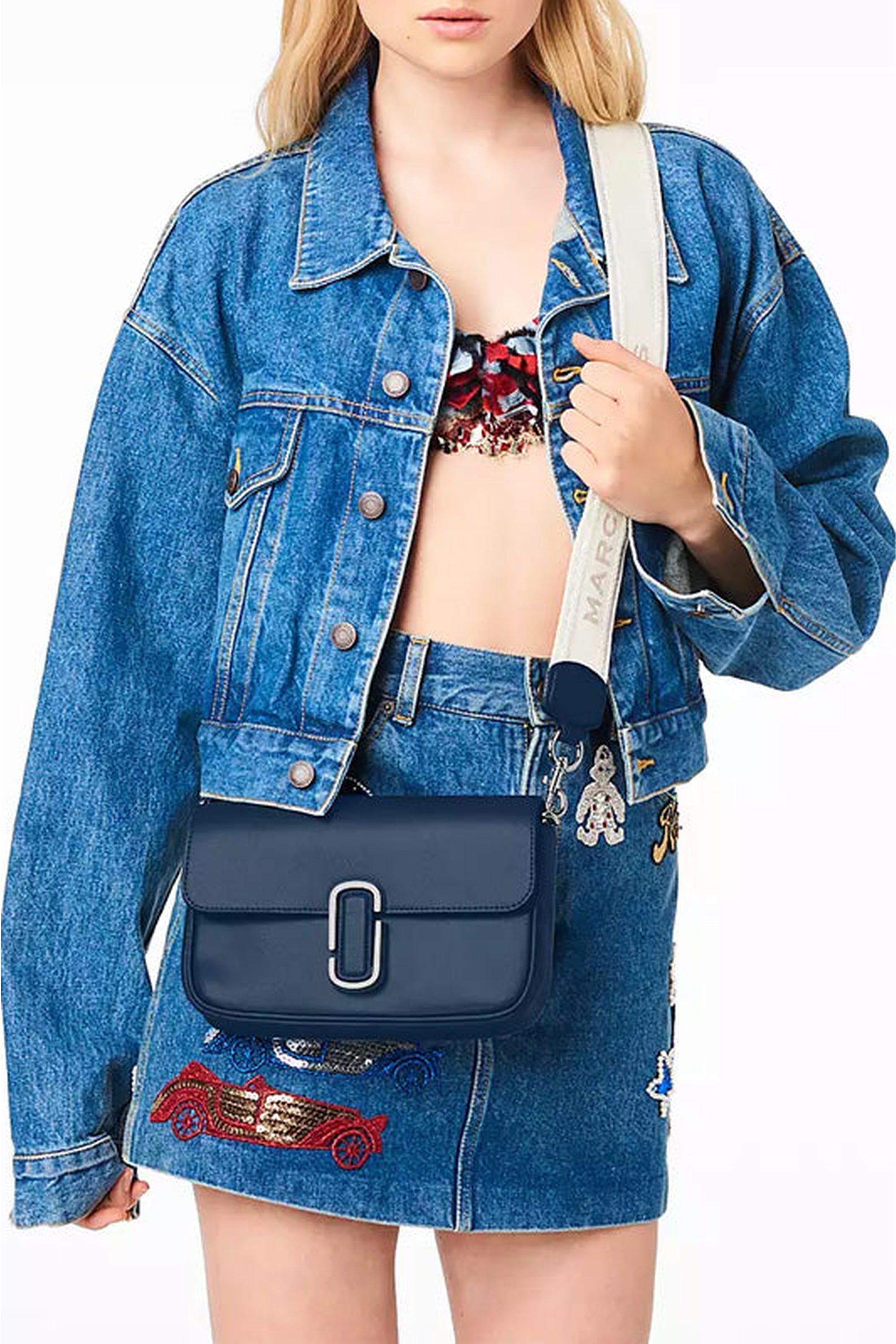 Sac à bandoulière en cuir - Blue Sea