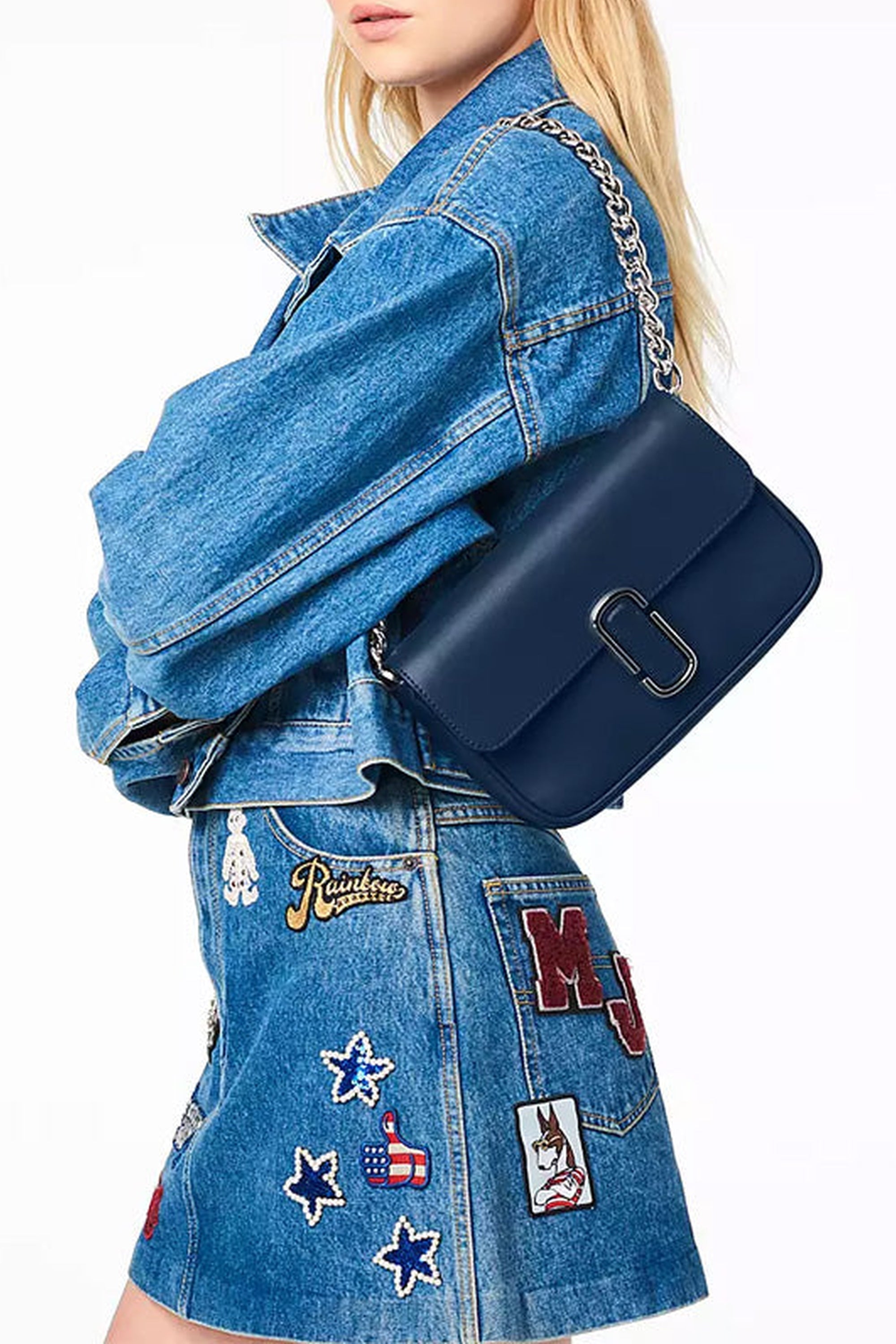 Sac à bandoulière en cuir - Blue Sea