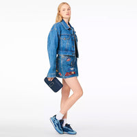 PAS INFO   Sac à bandoulière en cuir - Blue Sea