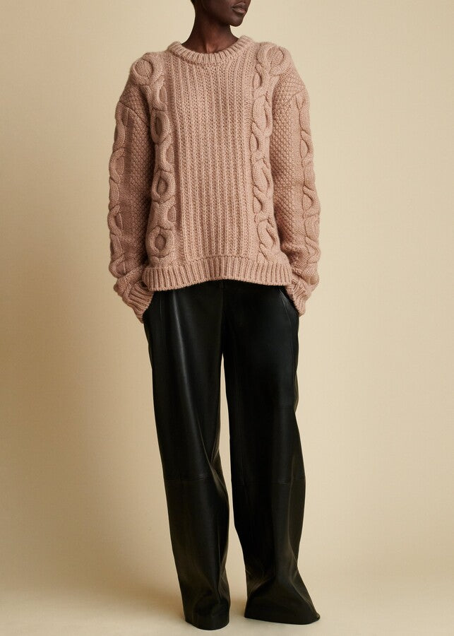 Lupita sweater in cashmere - Almond