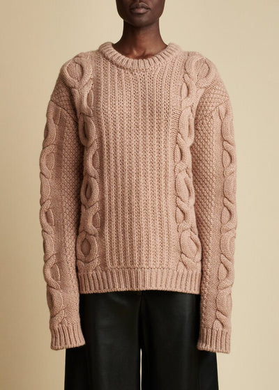 Lupita sweater in cashmere - Almond