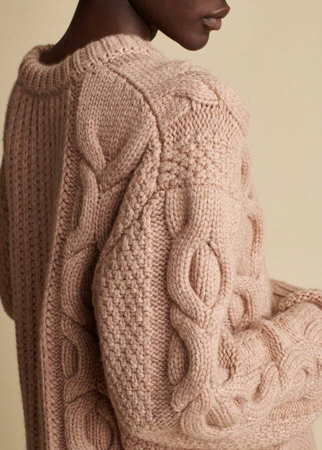 Lupita sweater in cashmere - Almond