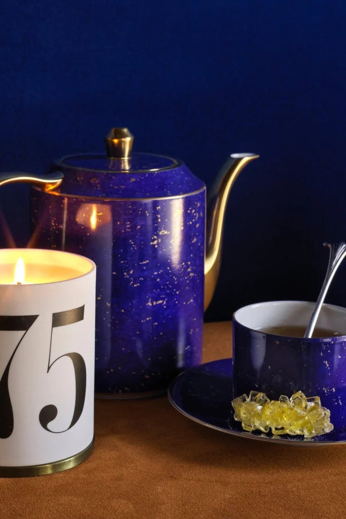 Bougie « Thé russe n°75 » - Blanc & Or