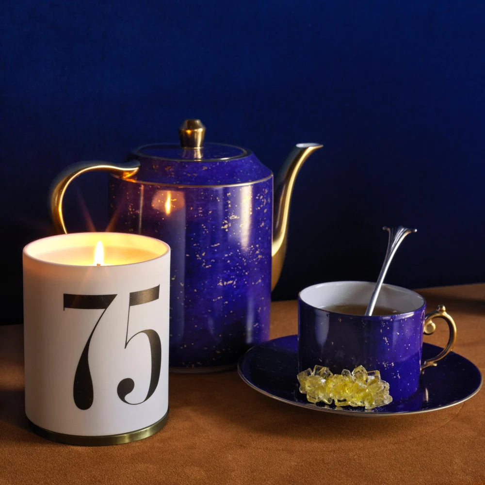 Bougie « Thé russe n°75 » 400 g - Blanc & Or