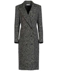 Manteau Theophile en twéed - Black & White