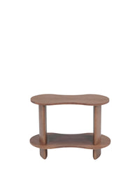 Étagère Infinito en bois d'Hévéa massif - Bois noyer
