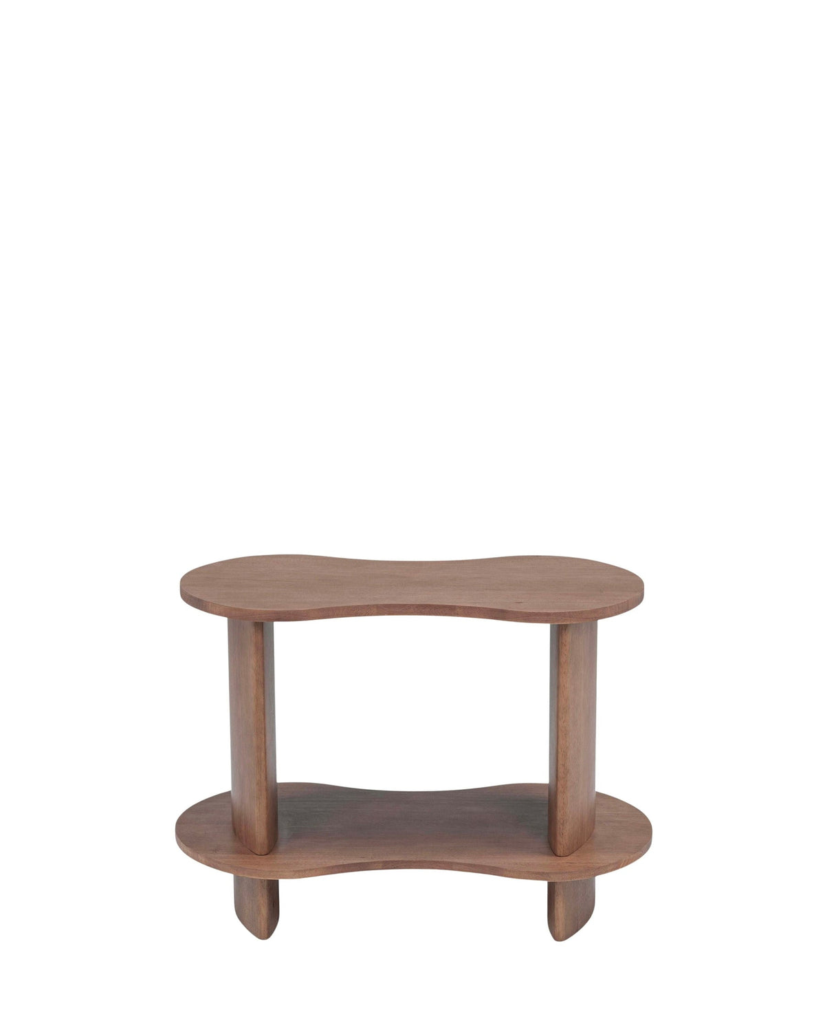 Étagère Infinito en bois d'Hévéa massif - Bois noyer