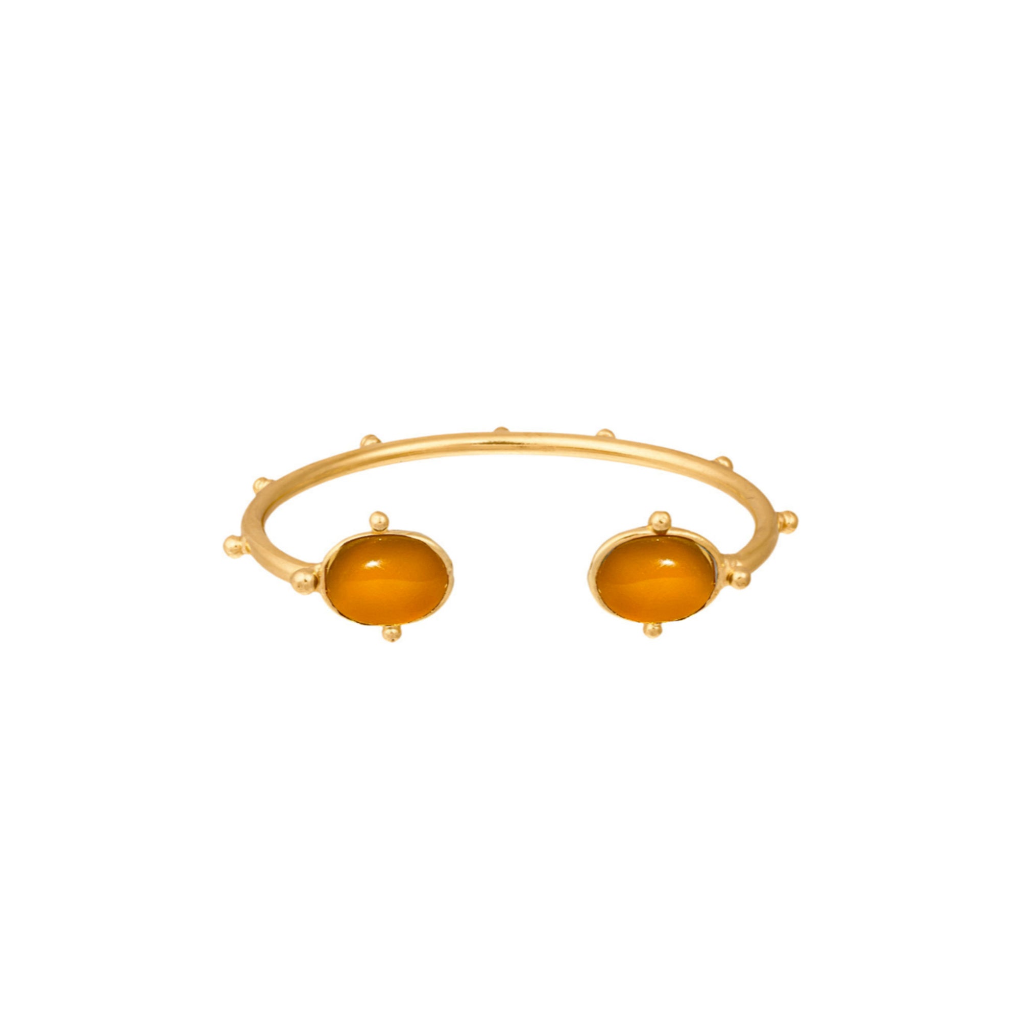 Bracelet Holis doré à l'or fin et Quartz - Jaune