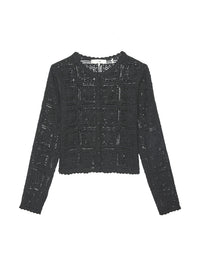 THE CROCHET CARDIBLACK
