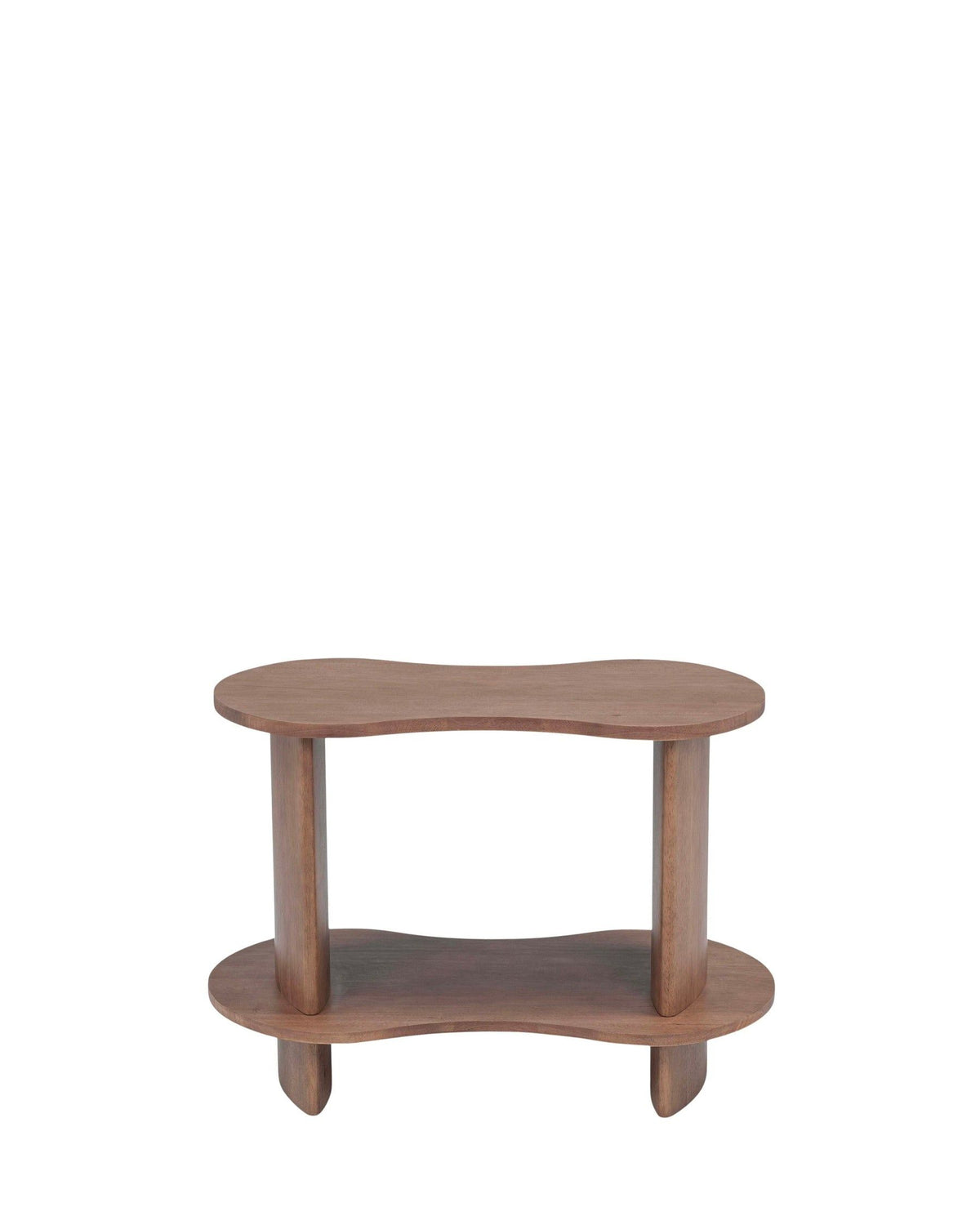 Étagère Infinito en bois d'Hévéa massif - Bois noyer