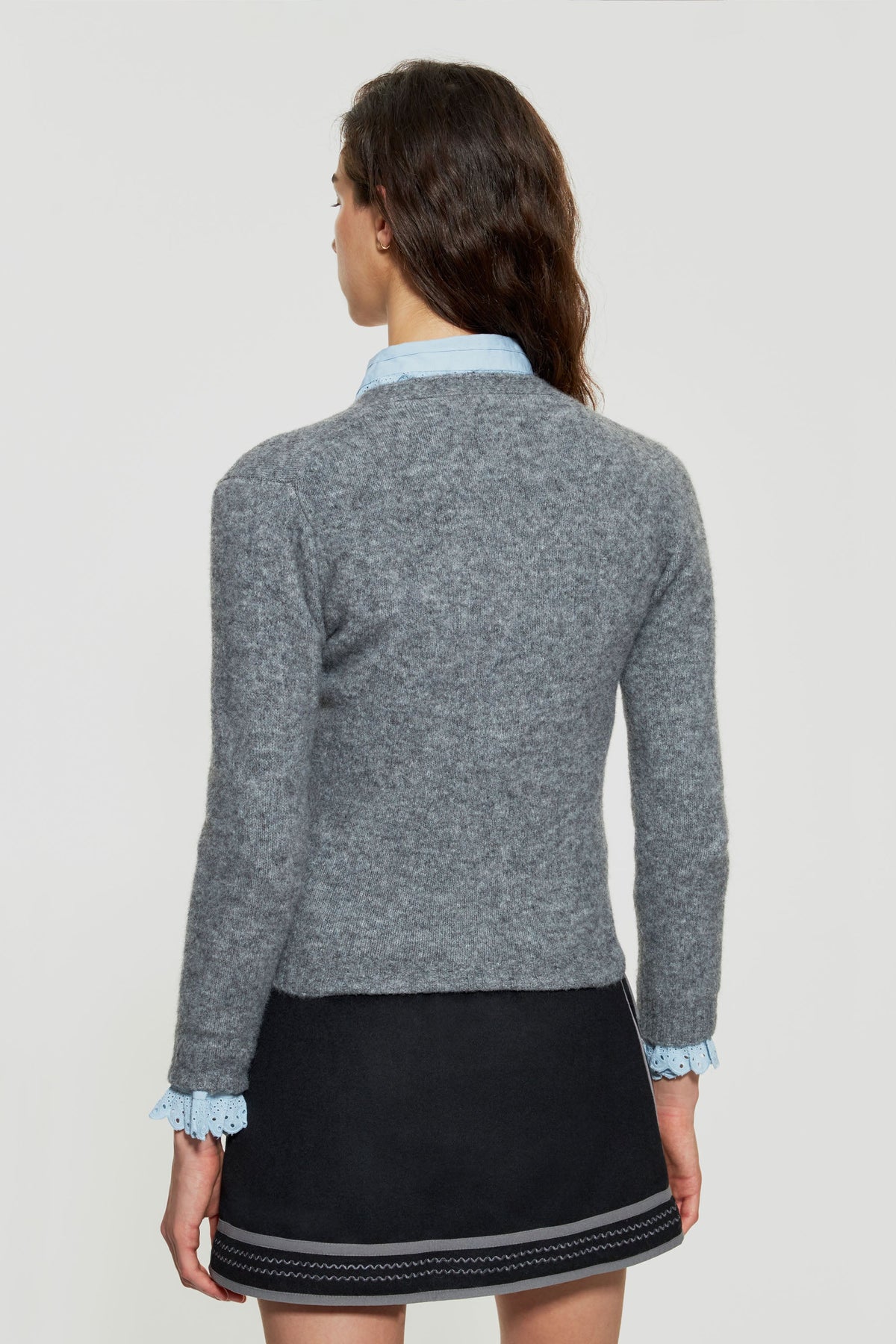 Gilet en maille Tiba - Grey