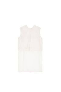 Blouse Toop coupe droite courte - White