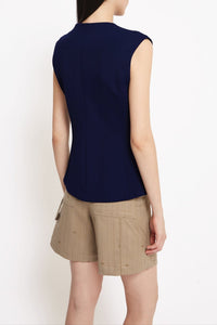 Haut Jessie sans manches - Navy