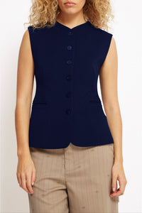 Haut Jessie sans manches - Navy