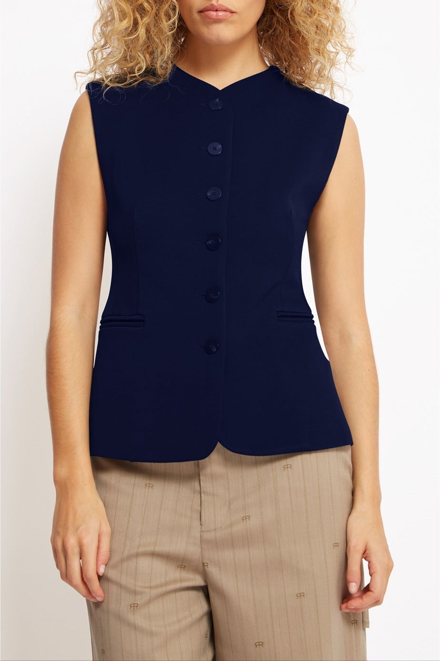 Haut Jessie sans manches - Navy