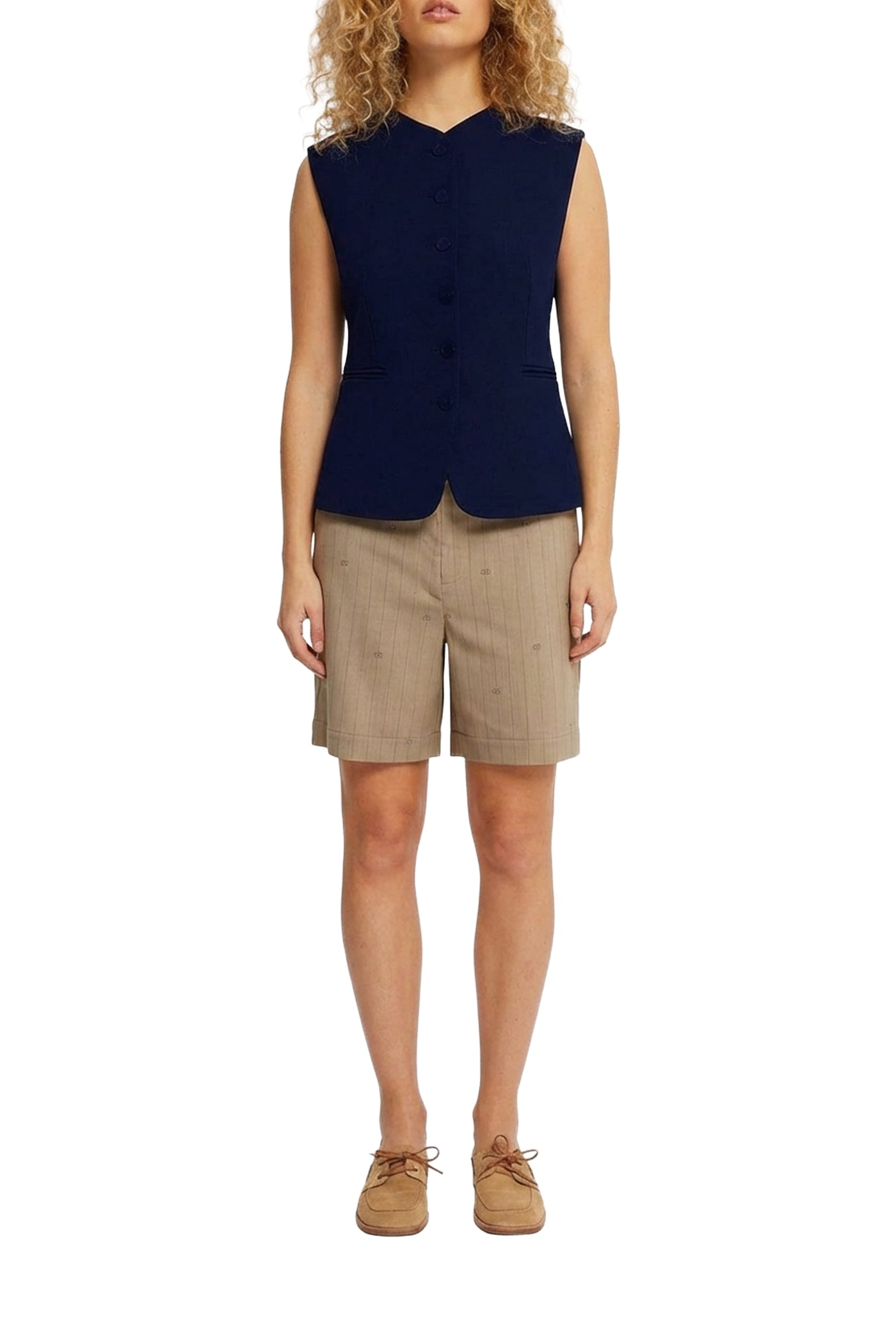 Haut Jessie sans manches - Navy