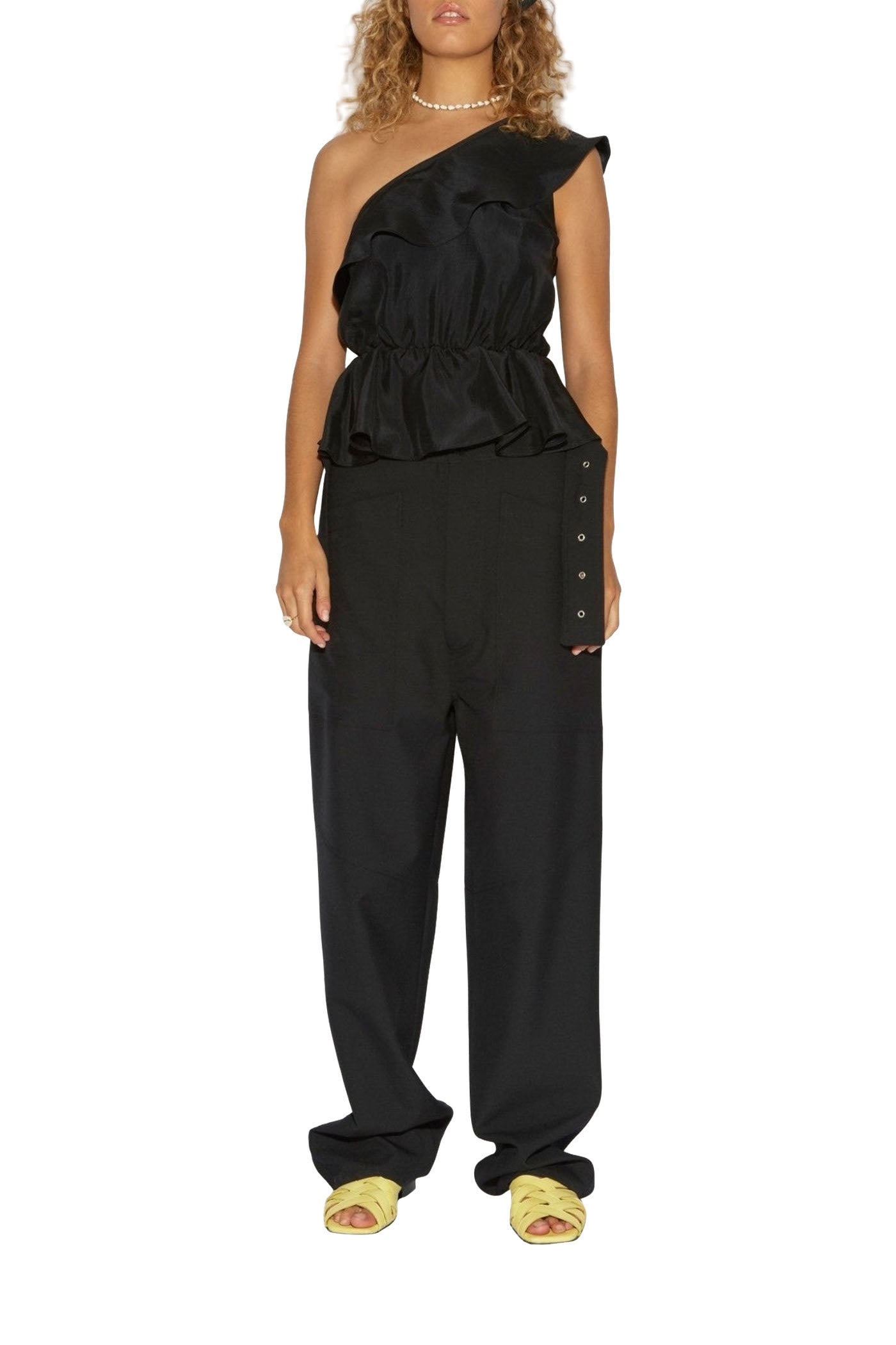 Haut Rizzo Moss asymétrique - Charcoal
