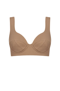 Valentine swimming costume top - Taupe