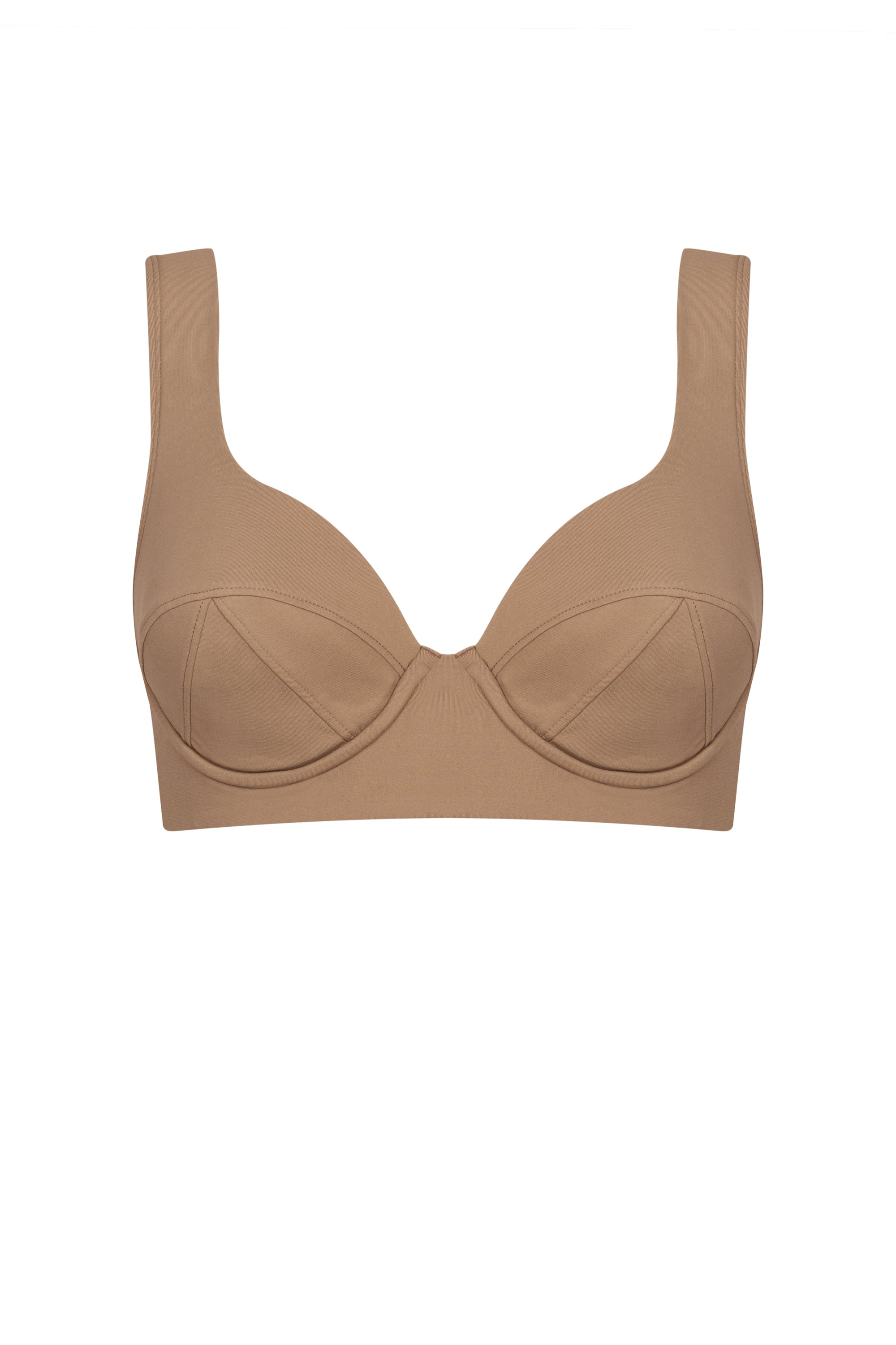 Valentine swimming costume top - Taupe