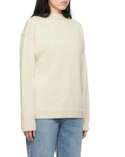 Pull Guernsey en laine - Cream