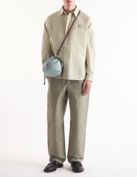 Topologie x Maison Kitsuné reversible clutch bag - Jadeite & Jet Black