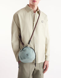 Topologie x Maison Kitsuné reversible clutch bag - Jadeite & Jet Black