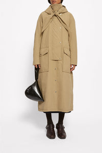Mind drawstring trench coat - Beige